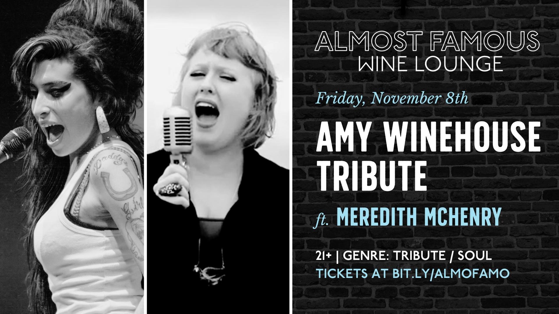 Amy Winehouse Tribute ft. Meredith McHenry – Almost Famous Wine